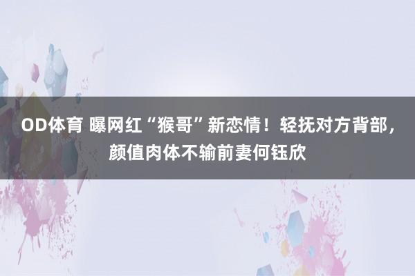 OD体育 曝网红“猴哥”新恋情！轻抚对方背部，颜值肉体不输前妻何钰欣